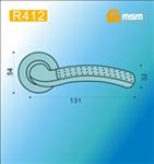 Ручки раздельные MSM R412 SB/PB ( Матовая латунь/Полированная латунь) на круглом основании