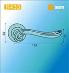 Ручки раздельные MSM R433 SB/PB ( Матовая латунь/Полированная латунь) на круглом основании