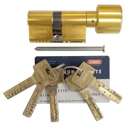 Механизм цилиндровый Abus Bravus 4000 MX (Абус) 60 мм (30*30) латунь, кл/вертушка